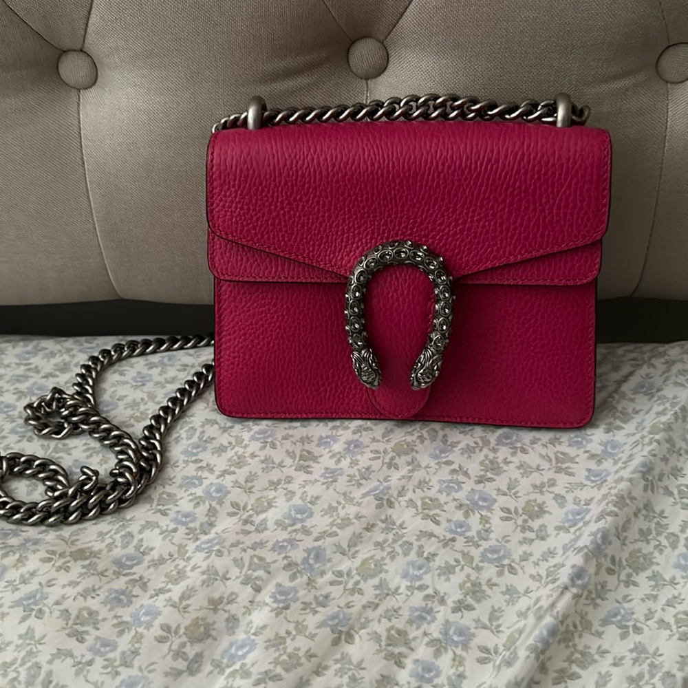 Authentic Mini Gucci Dionysus - Hot Pink. Guaranteed authentic by entrupy.